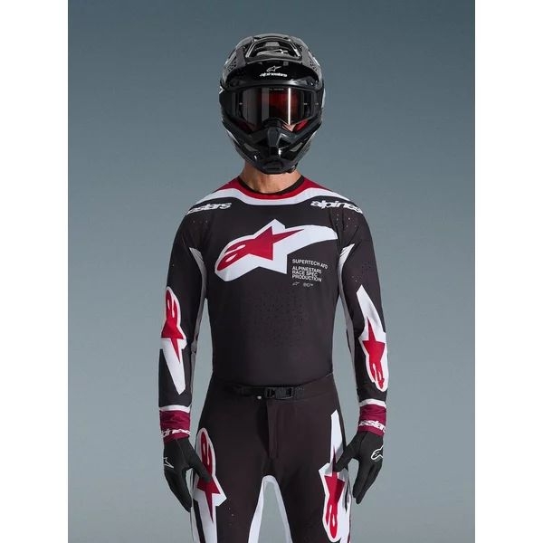 Tricou cross-enduro ALPINESTARS SUPERTECH AFD VISTA 2026 S Alb/Mov/Negru, 20