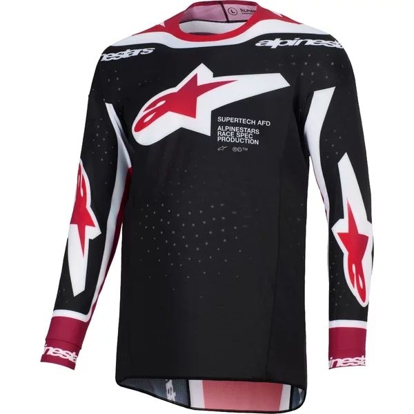 Tricou cross-enduro ALPINESTARS SUPERTECH AFD VISTA 2026 S Alb/Mov/Negru, 22