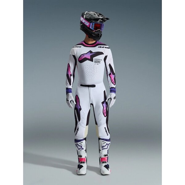 Tricou cross-enduro ALPINESTARS SUPERTECH AFD VISTA 2026 M Alb/Mov/Negru, 10