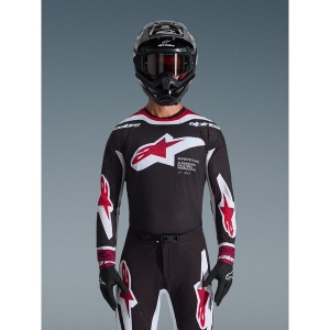 Tricou cross-enduro ALPINESTARS SUPERTECH AFD VISTA 2026 M Negru/Rosu/Alb, 3