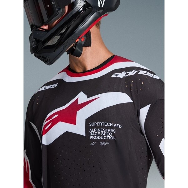 Tricou cross-enduro ALPINESTARS SUPERTECH AFD VISTA 2026 Negru/Rosu/Alb L, 6
