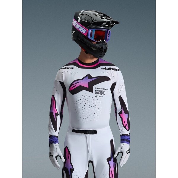 Tricou cross-enduro ALPINESTARS SUPERTECH AFD VISTA 2026 Negru/Rosu/Alb L, 13