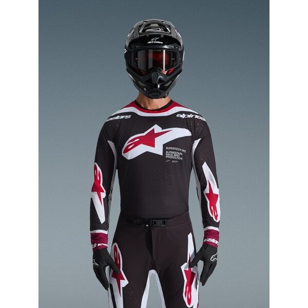Tricou cross-enduro ALPINESTARS SUPERTECH AFD VISTA 2026 Negru/Rosu/Alb L, 15