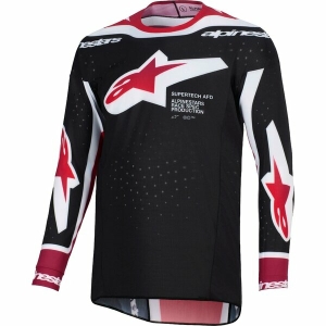Tricou cross-enduro ALPINESTARS SUPERTECH AFD VISTA 2026 Negru/Rosu/Alb XL, 2