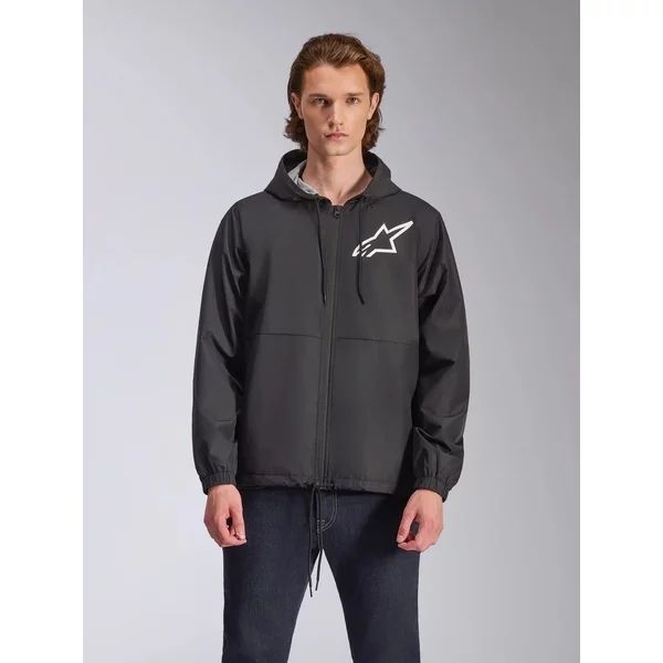Geaca ALPINESTARS SPEEDER CHROMIUM WINDBREAKER S Negru/Alb, 13
