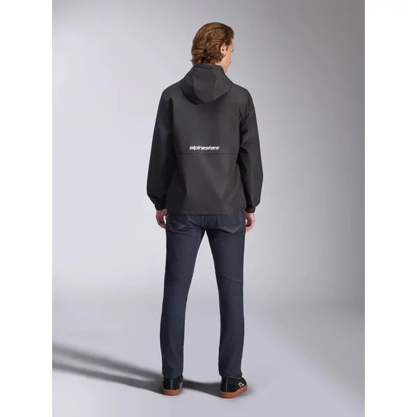 Geaca ALPINESTARS SPEEDER CHROMIUM WINDBREAKER S Negru/Alb, 18