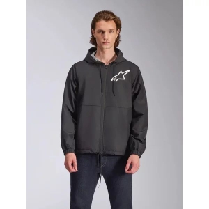 Geaca ALPINESTARS SPEEDER CHROMIUM WINDBREAKER S Negru/Alb, 13