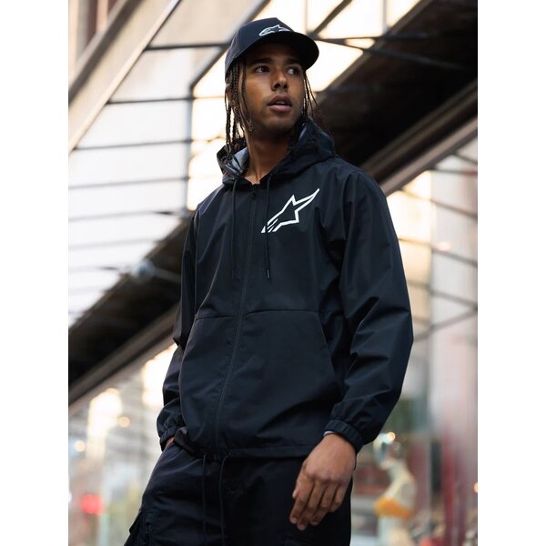 Geaca ALPINESTARS SPEEDER CHROMIUM WINDBREAKER M Negru/Alb, 7
