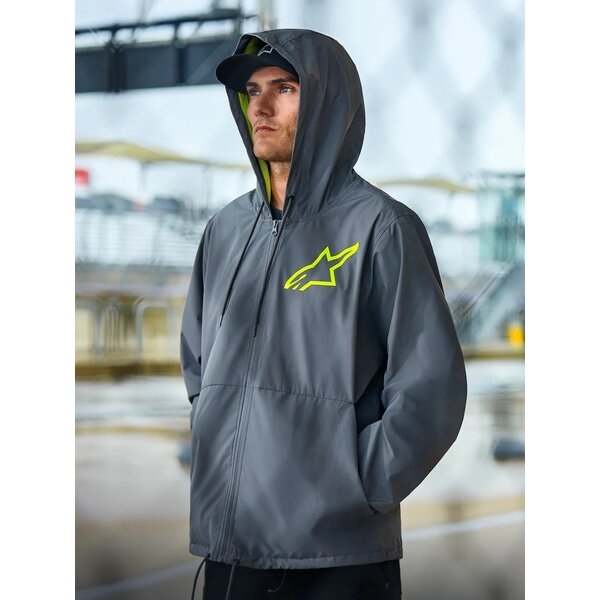 Geaca ALPINESTARS SPEEDER CHROMIUM WINDBREAKER M Negru/Alb, 11