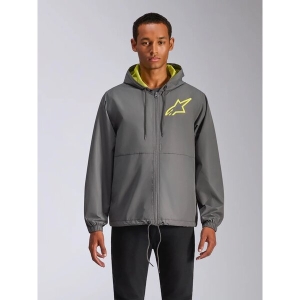 Geaca ALPINESTARS SPEEDER CHROMIUM WINDBREAKER M Gri/Galben fluo, 6