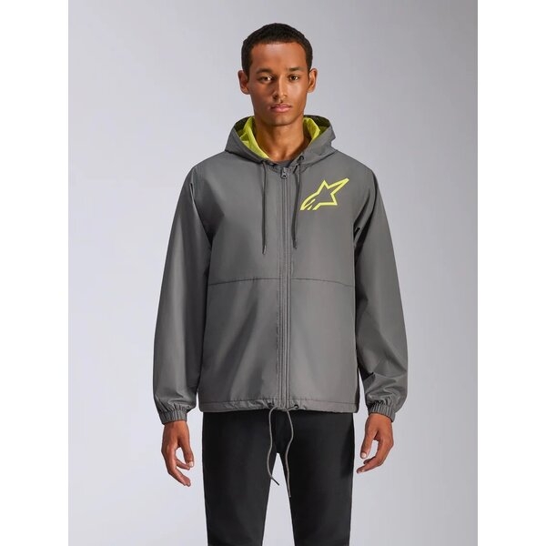 Geaca ALPINESTARS SPEEDER CHROMIUM WINDBREAKER L Gri/Galben fluo, 3