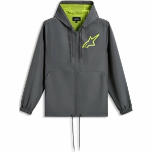 Geaca ALPINESTARS SPEEDER CHROMIUM WINDBREAKER L Gri/Galben fluo