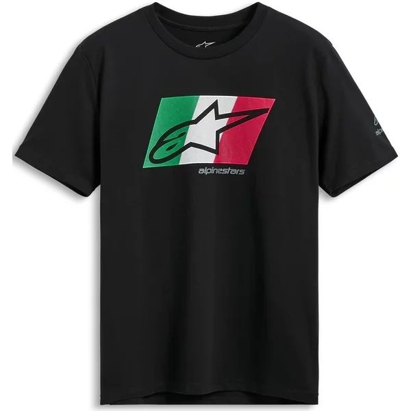 Tricou ALPINESTARS GLOBAL SS CSF S Negru/Rosu/Alb/Albastru, 4