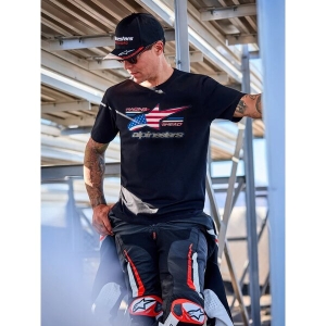 Tricou ALPINESTARS NATIONALS SS CSF M Negru, 3