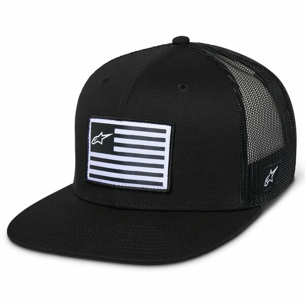 Sapca ALPINESTARS FLAG FLAT TRUCKER Hat Negru/Negru, 2