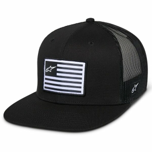 Sapca ALPINESTARS FLAG FLAT TRUCKER Hat Negru/Negru, 2