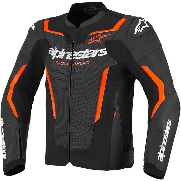 Geaca de piele sport ALPINESTARS GP FORCE V2 AIRFLOW 54 Rosu/Rosu fluo, 8