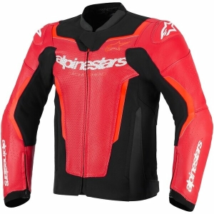 Geaca de piele sport ALPINESTARS GP FORCE V2 AIRFLOW Negru/Alb 54, 2