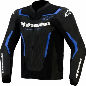 Geaca de piele sport ALPINESTARS GP FORCE V2 AIRFLOW 54 Negru/Rosu fluo, 4