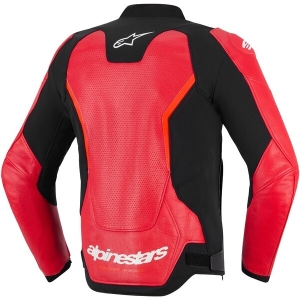 Geaca de piele sport ALPINESTARS GP FORCE V2 AIRFLOW 56 Rosu/Rosu fluo, 9
