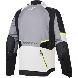 Geaca textil impermeabila ALPINESTARS ANDES DRYSTAR® V4 S Gri inchis/Gri deschis/Galben fluo, 16