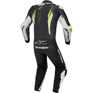 Combinezon de piele race 1 piesa ALPINESTARS GP TECH V5 48 Negru/Alb/Galben Fluo, 8