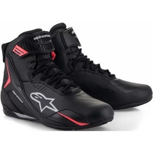 Ghete moto sport/touring dama ALPINESTARS STELLA FASTER-4 DRYSTAR 36 Negru/Gri/Coral fluo, 4