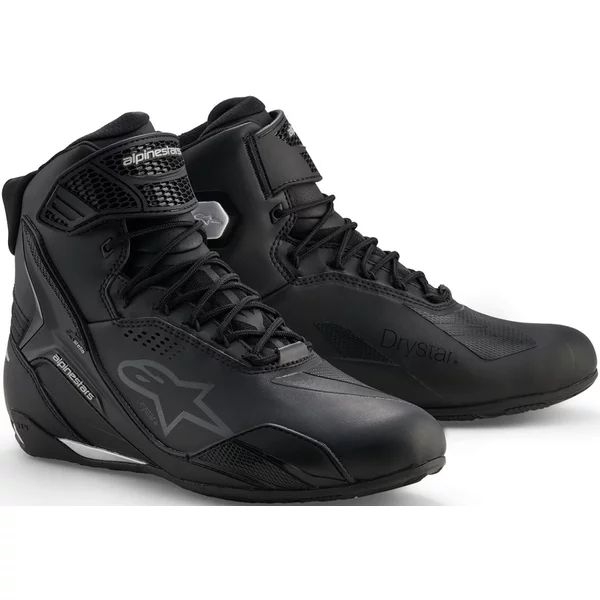 Ghete moto sport/touring dama ALPINESTARS STELLA FASTER-4 DRYSTAR 37 Negru/Gri/Coral fluo, 4