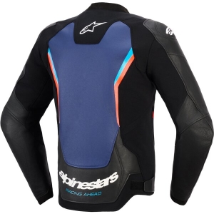 Geaca de piele sport ALPINESTARS GP FORCE V2 58 Negru/Rosu fluo, 4