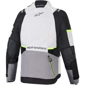 Geaca dama textil impermeabila ALPINESTARS STELLA ANDES DRYSTAR® V4 M Gri deschis/Gri inchis/Galben Fluo, 4
