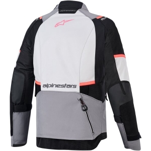 Geaca dama textil impermeabila ALPINESTARS STELLA ANDES DRYSTAR® V4 XL Gri deschis/Gri inchis/Galben Fluo, 3