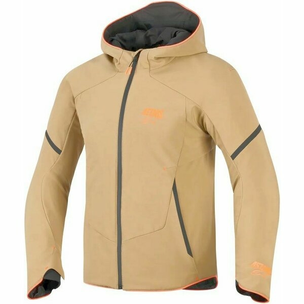 Geaca textil impermeabila ALPINESTARS AEROSHELL WP M Kaki/Negru//Portocaliu fluo, 2