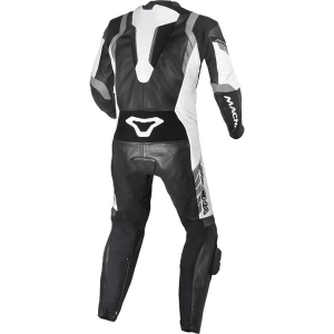 Combinezon de piele 1 piesa MACNA VARSHALL 52 Negru/Alb/Rosu, 4