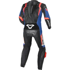 Combinezon de piele 1 piesa MACNA VARSHALL Negru/Alb 52, 3