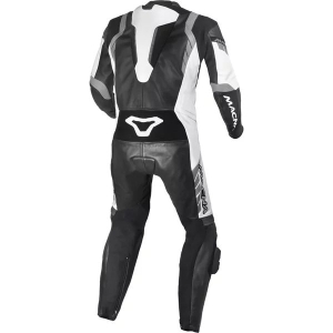 Combinezon de piele 1 piesa MACNA VARSHALL Negru/Alb 52, 19