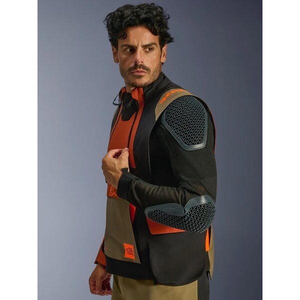 Geaca textil impermeabila ALPINESTARS HALO PRO DRYSTAR®XF LAMINATED L Maro/Negru/Portocaliu, 24