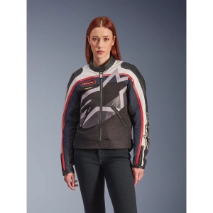 Geaca dama textil urban/vintage ALPINESTARS IDLES XS Alb/Rosu/Negru, 3