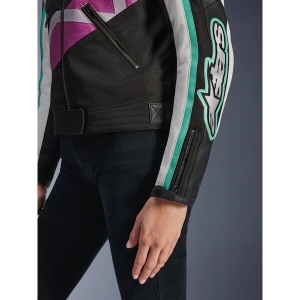 Geaca dama textil urban/vintage ALPINESTARS IDLES XS Alb/Rosu/Negru, 8
