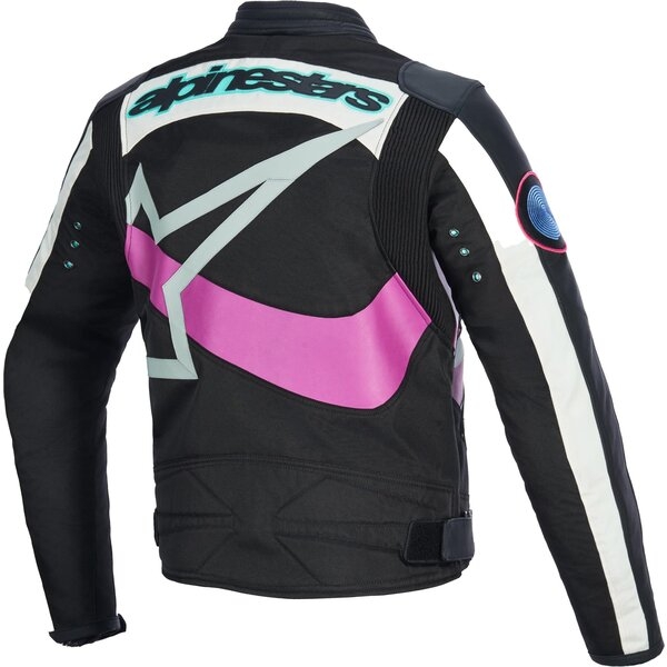 Geaca dama textil urban/vintage ALPINESTARS IDLES M Alb/Rosu/Negru, 4