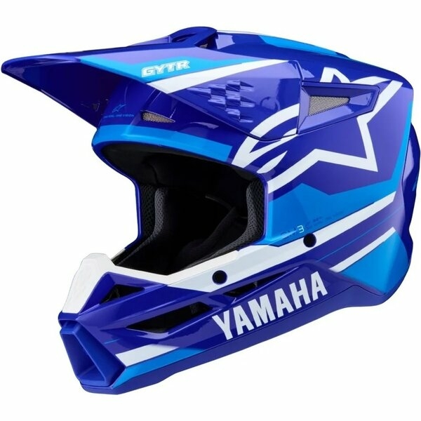 Casca cross-enduro ALPINESTARS S-M3 YAMAHA ECE06 L Albastru/Alb, 2