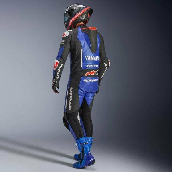 Combinezon de piele 1 piesa ALPINESTARS GP-R7 YAMAHA 46 Albastru/Negru/Alb, 8