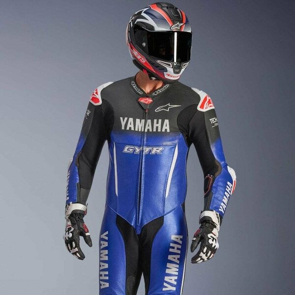 Combinezon de piele 1 piesa ALPINESTARS GP-R7 YAMAHA 52 Albastru/Negru/Alb, 8