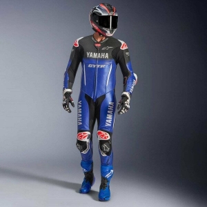 Combinezon de piele 1 piesa ALPINESTARS GP-R7 YAMAHA 54 Albastru/Negru/Alb, 4
