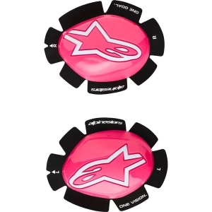 Slidere pentru genunchi ALPINESTARS GP PLUS Roz fluo/Alb, 5