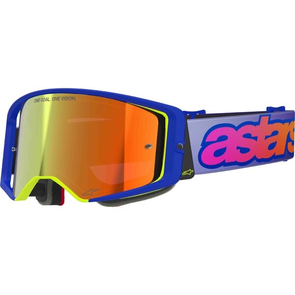 Ochelari cross-enduro ALPINESTARS SUPERTECH VISION VISTA GOGGLE Albastru/Galben Fluo, 3