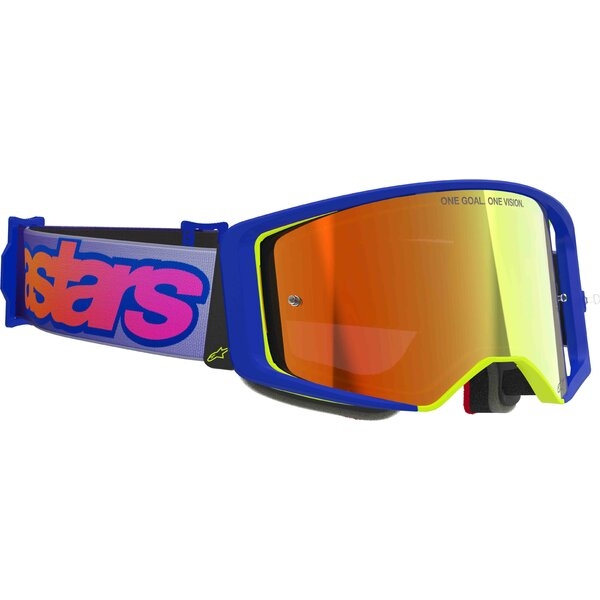 Ochelari cross-enduro ALPINESTARS SUPERTECH VISION VISTA GOGGLE Albastru/Galben Fluo, 6