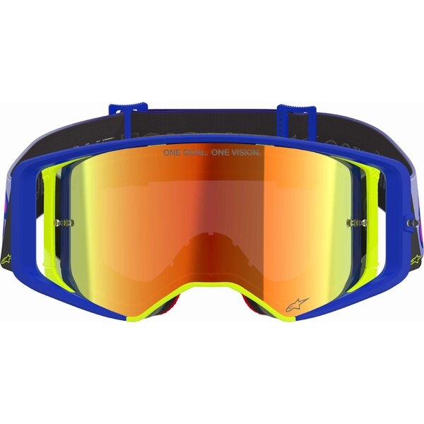 Ochelari cross-enduro ALPINESTARS SUPERTECH VISION VISTA GOGGLE Albastru/Galben Fluo, 11