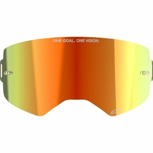 Lentile ochelari cross-enduro ALPINESTARS SUPERTECH Rosu oglinda, 2