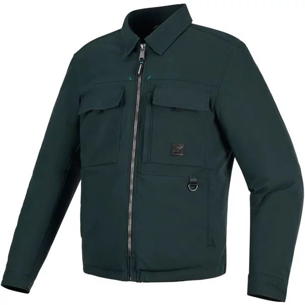 Geaca textil urban ALPINESTARS BRYON WR OVERSHIRT S Verde smarald închis, 4