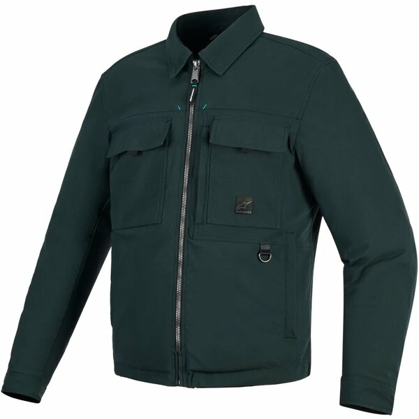 Geaca textil urban ALPINESTARS BRYON WR OVERSHIRT S Verde smarald închis